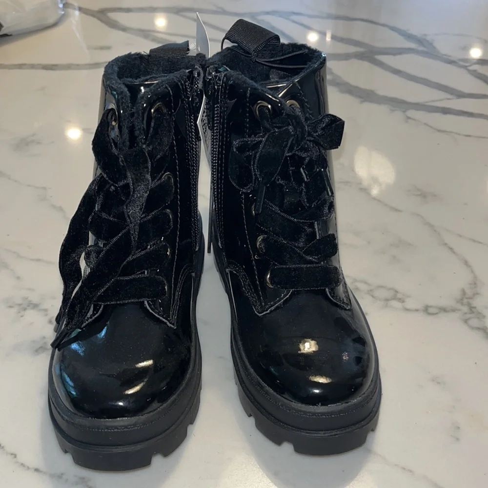 Brand new with tags patent leather H&M ankle boots size 9.5